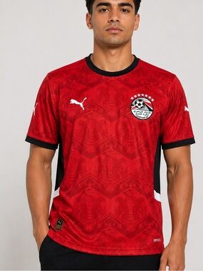 Puma Egypt National Team Home Soccer Jersey Men’s XXL Red DryCELL Egyptian FA